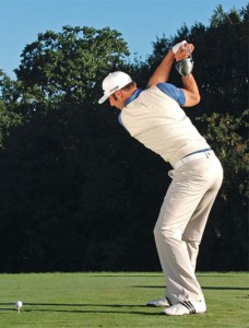 Dustin Johnson with Straight Arm and Straight Shot and a lot of power.