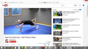 Google "Core Strength for Golf"  or click to check out this one.
